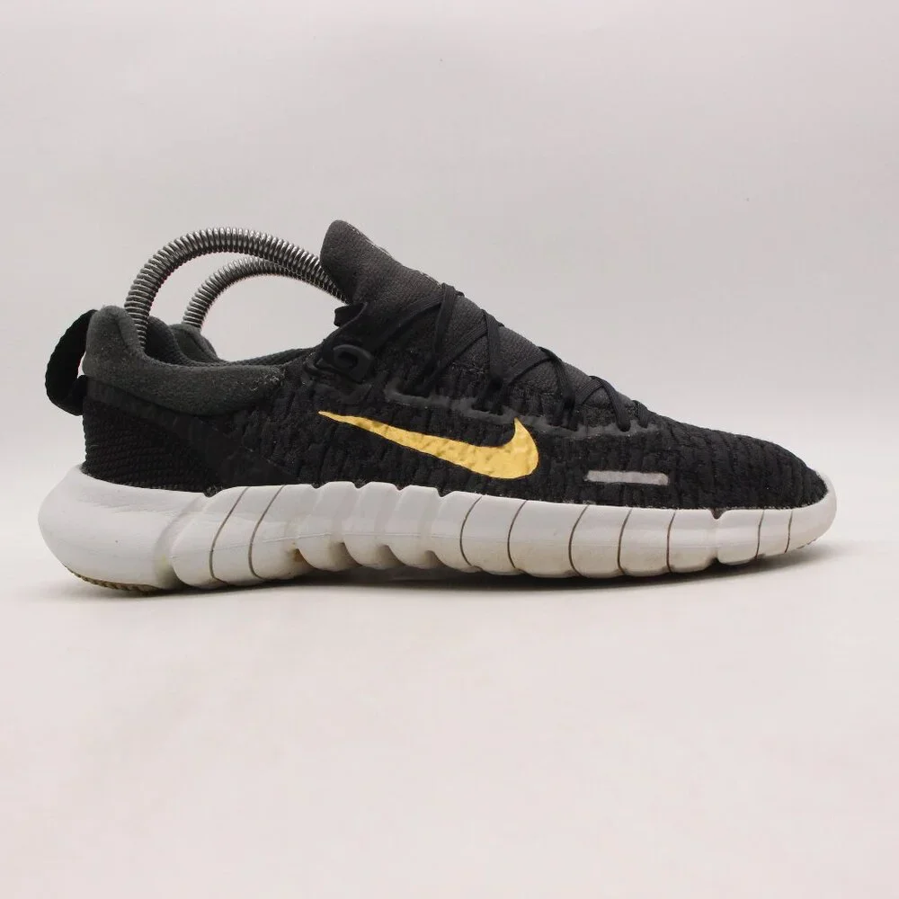 Nike Free RN 5.0 Next Nature Running Shoes Women's 7.5 Grey Gold CZ1891-005